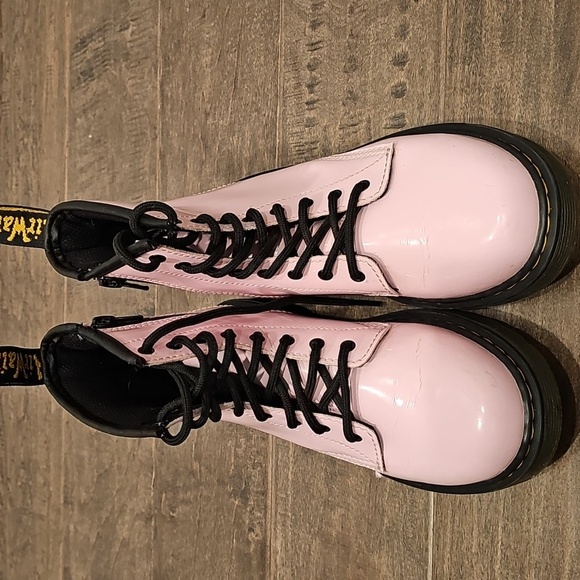 Dr. Martens 1460 Bubble Gum Pink Patent Leather Women's Combat Boots Sz 5 - Picture 11 of 11